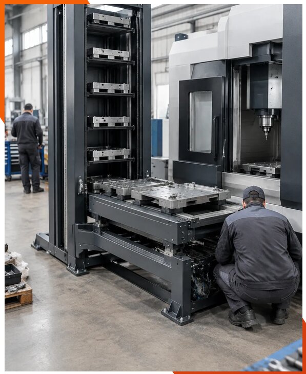 Установка паллетной системы станка с ЧПУ в Михайловке
